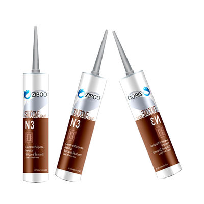 سعر جيد سريع التجفيف الزجاج المحايد الغراء مقاوم للطقس 300 مل الأسود للجدران الستارة الزجاجية الانترنت