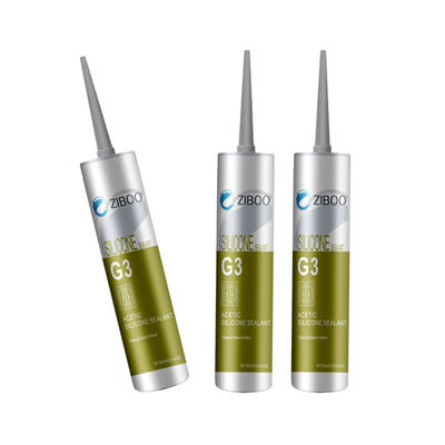 سعر جيد مانع تسرب سيليكوني معالج بالأسيتيك الشفاف 300 مل زجاج ألومنيوم مطبخ حمام الانترنت