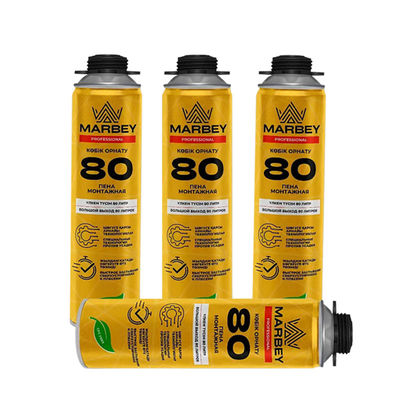 عازل الإسعاف المسموح به (PU Foam Sealant) مقاوم للماء 750 مل