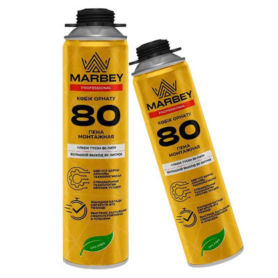 مرسومة المقاومة للحرارة رذاذ رغوة البولي يوريثان 750Ml الباب النافذة غلق