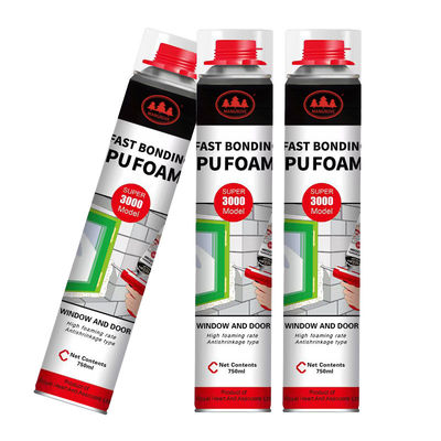 سعر جيد OEM 750ml Wholesale White Polyurethane Mounting Pu Foam Sealant الانترنت