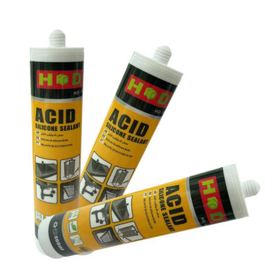 غراء سيليكون أسيتيك أسود OEM مقاوم للماء للزجاج والنوافذ